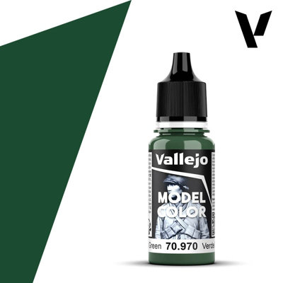 Vallejo Model Color Deep Green Acrylic 17ml /0.57 fl oz Dropper Bottle - 70.970 - Image 8