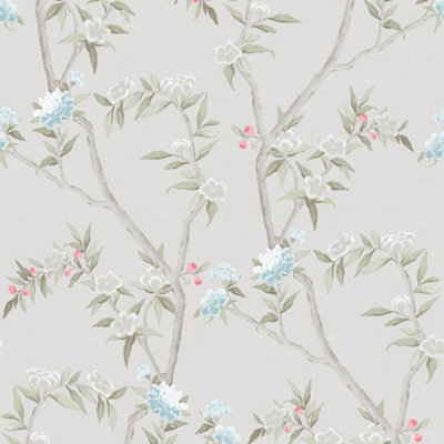 Galerie Spring Blossom White Wallpaper from B&Q