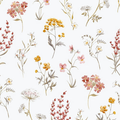 Galerie Spring Blossom Yellow Wallpaper from B&Q