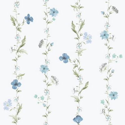 Galerie Spring Blossom Blue Wallpaper from B&Q