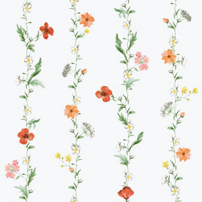 Galerie Spring Blossom Multi-Coloured Wallpaper from B&Q