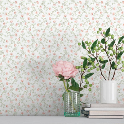 Galerie Spring Blossom Pink Wallpaper from B&Q