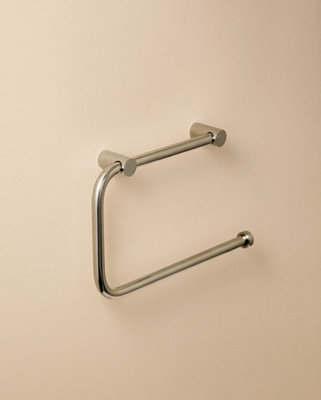 Cosmic Towel RingGlossy Stainless SteelWall-Mounted20Cm DiameterCollection Logic from B&Q