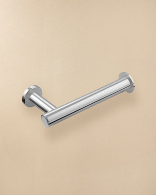 Cosmic Toilet Roll Holder With Lid 16CmSilverAnti-CorrosionArchitect S+ Collection from B&Q