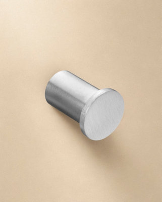 Cosmic Towel HookRobe HookCoat HookMatt Stainless SteelLogic Collection from B&Q