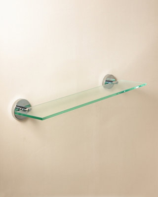 Cosmic Bathroom ShelfBathroom Organizer40CmGlassChromeAnti-Corrosion10Kg ResistanceStart Collection
