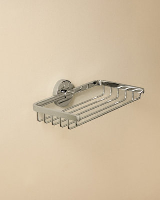 Cosmic Shower CaddyShower Basket20CmChromeHidden FixingsAnti-Corrosion5Kg ResistanceStart Collection
