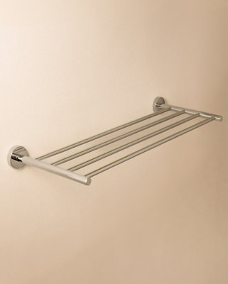 Cosmic Towel Rack And Towel ShelfChrome Chrome60CmHidden FixingsAnti-CorrosionStart Collection from B&Q
