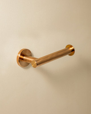 Cosmic Paper Holder Without Cover Brushed Copper Pvd Architect Sp from B&Q