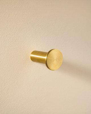Cosmic Towel HookRobe HookCoat HookSupports Up To 5KgBrushed GoldAnti-CorrosionArchitect S+ Collection from B&Q