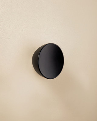 Cosmic Towel HookCoat HookRound HandleRound KnobBlackAward-Winning DesignGeyser Collection from B&Q