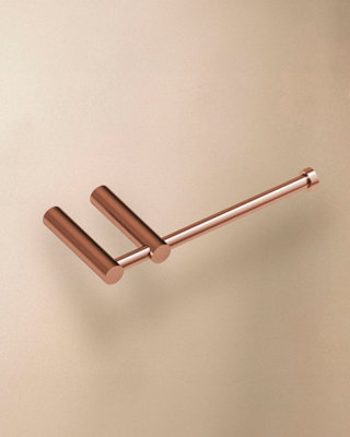 Cosmic Toilet Roll HolderBrushed Copper PvdLogic Collection from B&Q