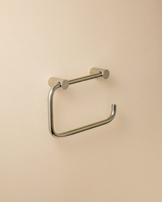 Cosmic Paper Holder/towel Rack Glossy Stainless Steel Logic from B&Q