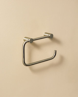 Cosmic Paper Holder/towel Rack Matt Stainless Steel Logic from B&Q