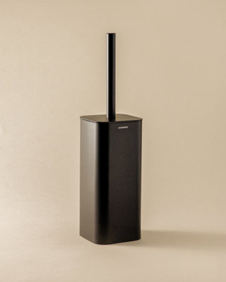 Cosmic Black Toilet Brush, Stainless Steel, Freestanding, Anti-Corrosion, Matt Nea Collection Size 1.029 B&Q