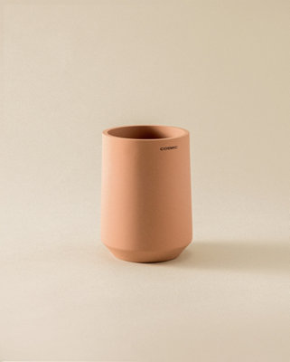 Cosmic Toothbrush HolderBig CapacityDurablePolyresin Soft TouchBlossom PinkSaona from B&Q