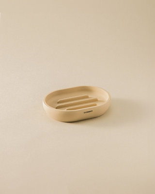 Cosmic Soap Dish Freestanding Beige Saona Collection from B&Q
