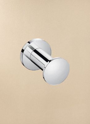Cosmic Towel HookRobe HookCoat HookSupports Up To 5KgChromeScrews IncludedAnti-CorrosionArchitect Collection from B&Q