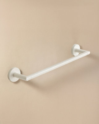 Cosmic Towel Rack40CmMatt WhiteAdhesive Or Screw-InHidden FixingsAnti-CorrosionStart Collection from B&Q