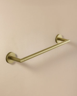 Cosmic Towel Rack40CmMatt GoldAdhesive Or Screw-InHidden FixingsAnti-CorrosionStart Collection from B&Q