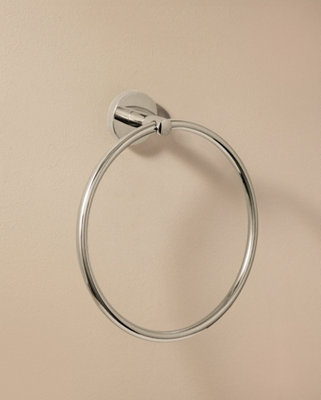 Cosmic Towel Ring20CmChromeAdhesive Or Screw-InHidden FixingsAnti-CorrosionStart Collection from B&Q