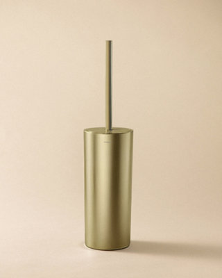 Cosmic Toilet BrushMatt GoldFreestanding Or Wall-MountedAdhesive Or Screw-InAnti-CorrosionStart Collection from B&Q
