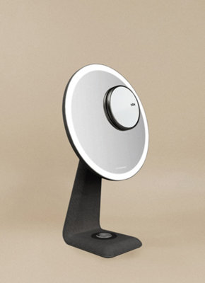 Cosmic Vanity Mirror And LampX10 Magnifying Magnetic Handheld MirrorAdjustable Front And Rear Led LightingBlackEssentials from B&Q