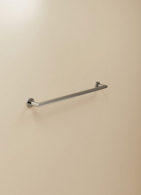 Cosmic Towel RailChrome GlossWall-Mounted60 Cm. Collection Kubic from B&Q