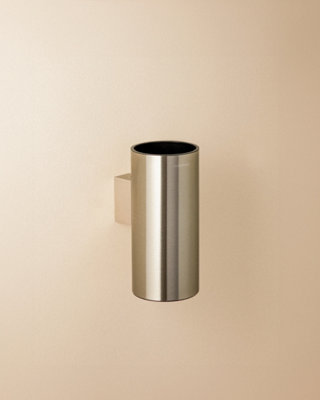 Cosmic Toothbrush Holder Glossy Stainless Steel Logic from B&Q