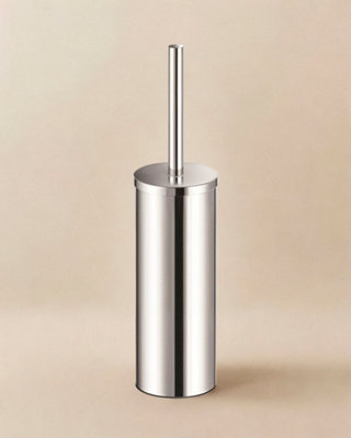 Cosmic Toilet BrushFree-StandingGlossy Stainless SteelLogic Collection