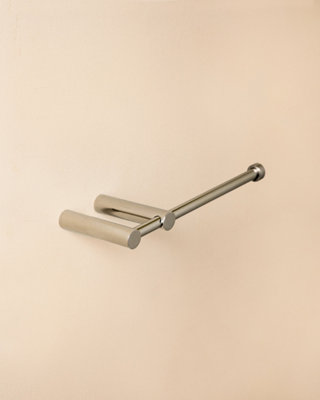 Cosmic Paper Holder Without Cover Glossy Stainless Steel Logic from B&Q