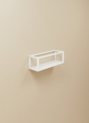 Cosmic Shelf With Towel RailWhite MattWall-Mounted35 Cm. Collection The Grid from B&Q