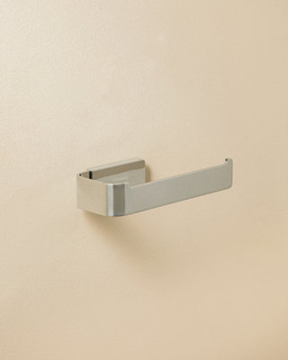 Cosmic Toilet Roll HolderSelf-Adhesive Or Screw-InStainless SteelAnti-CorrosionChromeNea Collection from B&Q