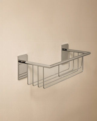 Cosmic Shower CaddyShower Basket30CmSelf-AdhesiveSilverAnti-CorrosionStick Collection
