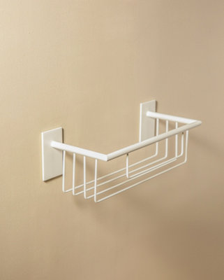 Cosmic Shower CaddyShower Basket30CmSelf-AdhesiveWhiteAnti-CorrosionStick Collection