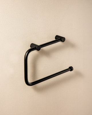 Cosmic Towel RingMatt BlackWall-Mounted20Cm DiameterCollection Logic from B&Q