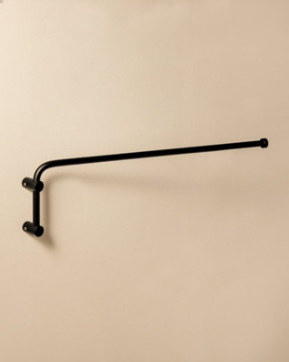 Cosmic Swivel Towel Rack Matt Black Logic (40Cm) from B&Q