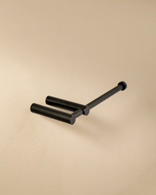 Cosmic Paper Holder Without Cover Matt Black Logic from B&Q