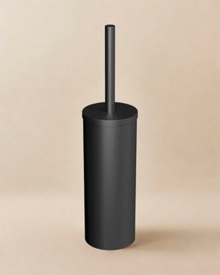 Cosmic Black Toilet Brush, Free-Standing, Matt Logic Collection Size 39