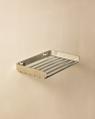 Cosmic  Shower CaddyShower BasketMatt Stainless SteelLogic Collection