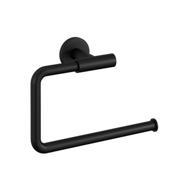 Cosmic Towel RingMatt BlackWall-Mounted20Cm DiameterCollection Architect S+ from B&Q
