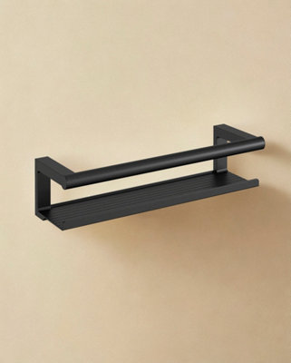 Cosmic Bathroom ShelfBathroom Organizer Matt Black Architect S+ Collection