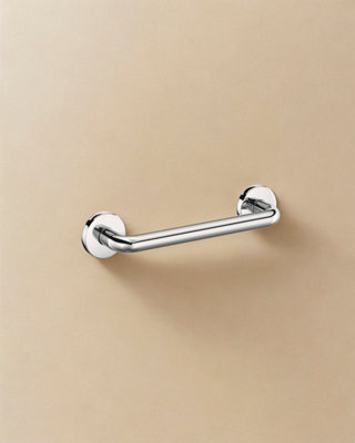 Cosmic Grab Rail 30CmStraightChromeSupports Up To 150KgArchitect S+ Collection from B&Q