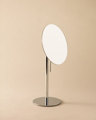 Cosmic Magnifying MirrorFreestandingX517Cm DiameterChromeStainless SteelArchitect Collection from B&Q