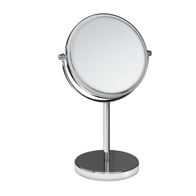 Cosmic Magnifying MirrorFreestandingDouble SideX1/x5Swivel18Cm DiameterChromeArchitect Collection from B&Q