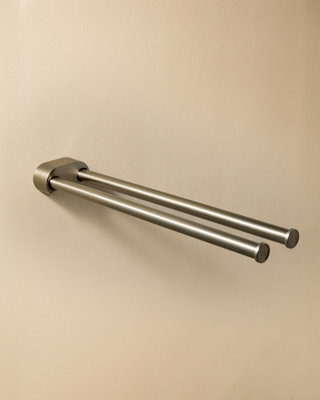 Cosmic Towel RailMatt ChromeWall-Mounted40 Cm. Collection Architect S+ from B&Q