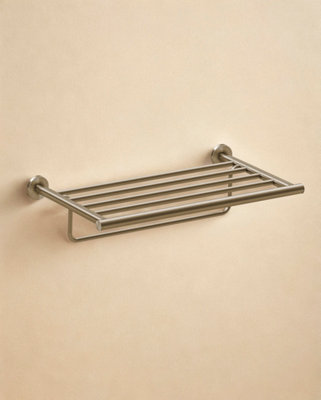 Cosmic Towel RackBrushed Stainless SteelArchitect S+ Collection from B&Q