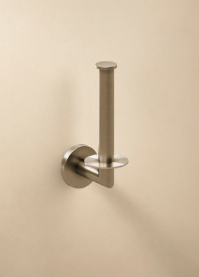 Cosmic Toilet Roll HolderBrushed Stainless SteelArchitect S+ Collection