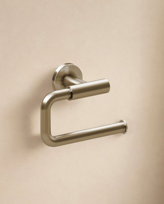 Cosmic Toilet Roll HolderBrushed Stainless SteelArchitect S+ Collection
