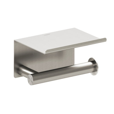 Cosmic Paper Holder With Cover Matt Stainless Steel Architect Sp from B&Q